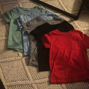 6 pack of Cat & Jack 2T tees